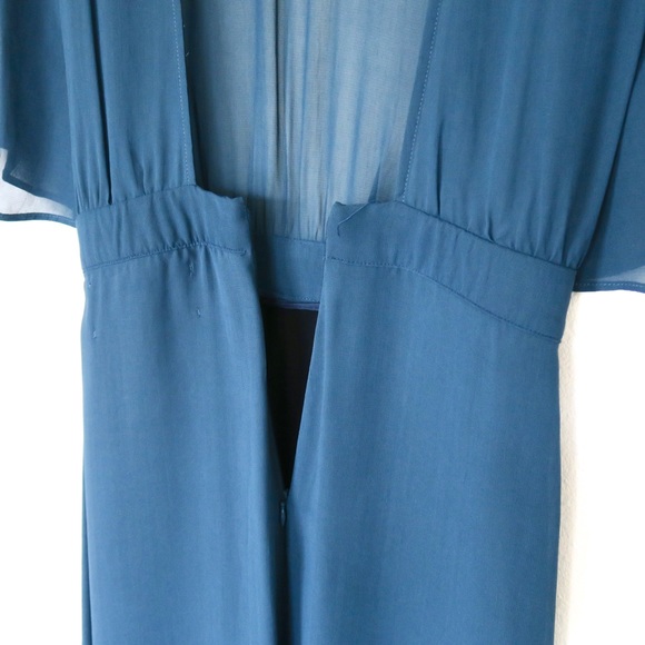 Reformation Deep Blue Open Back Mini Dress - Picture 9 of 9